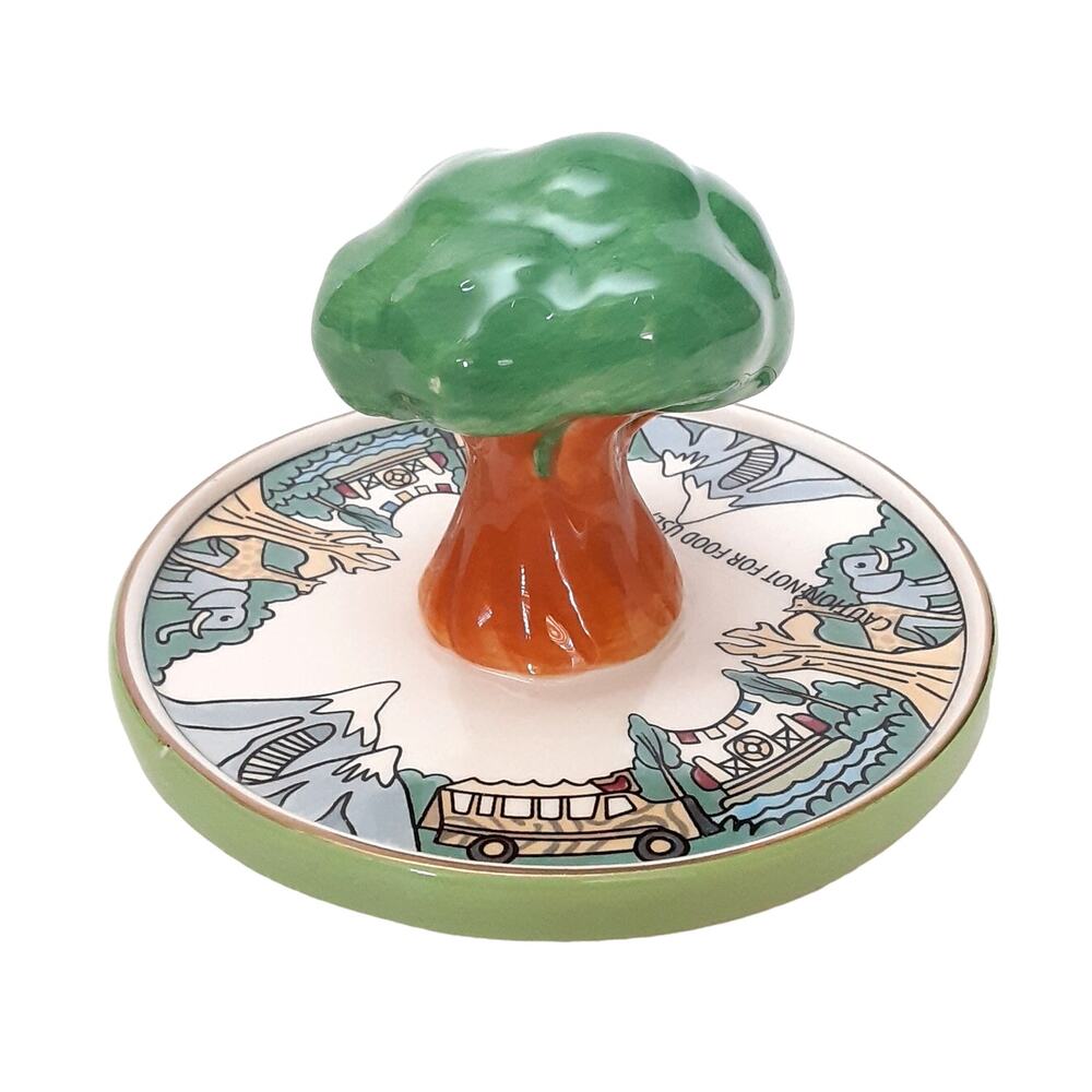 Disney Parks Animal Kingdom Tree of Life Trinket Tray Safari Everest Ceramic